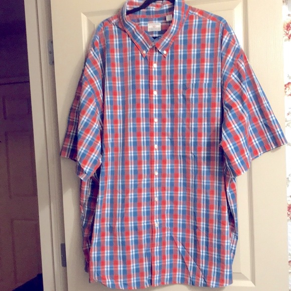 Dockers mens plaid short sleeve shirt  Size 5XL - Picture 1 of 6